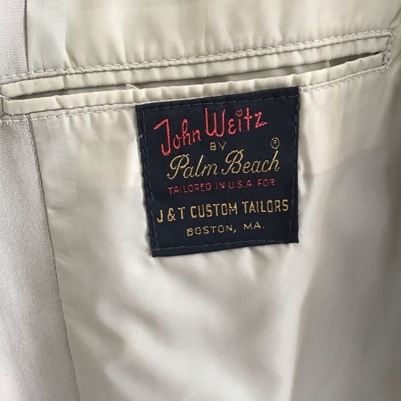 Vintage John Weizmann by Palm Beach union made khaki sports coat. 44 to 46 long. - Picture 9 of 10